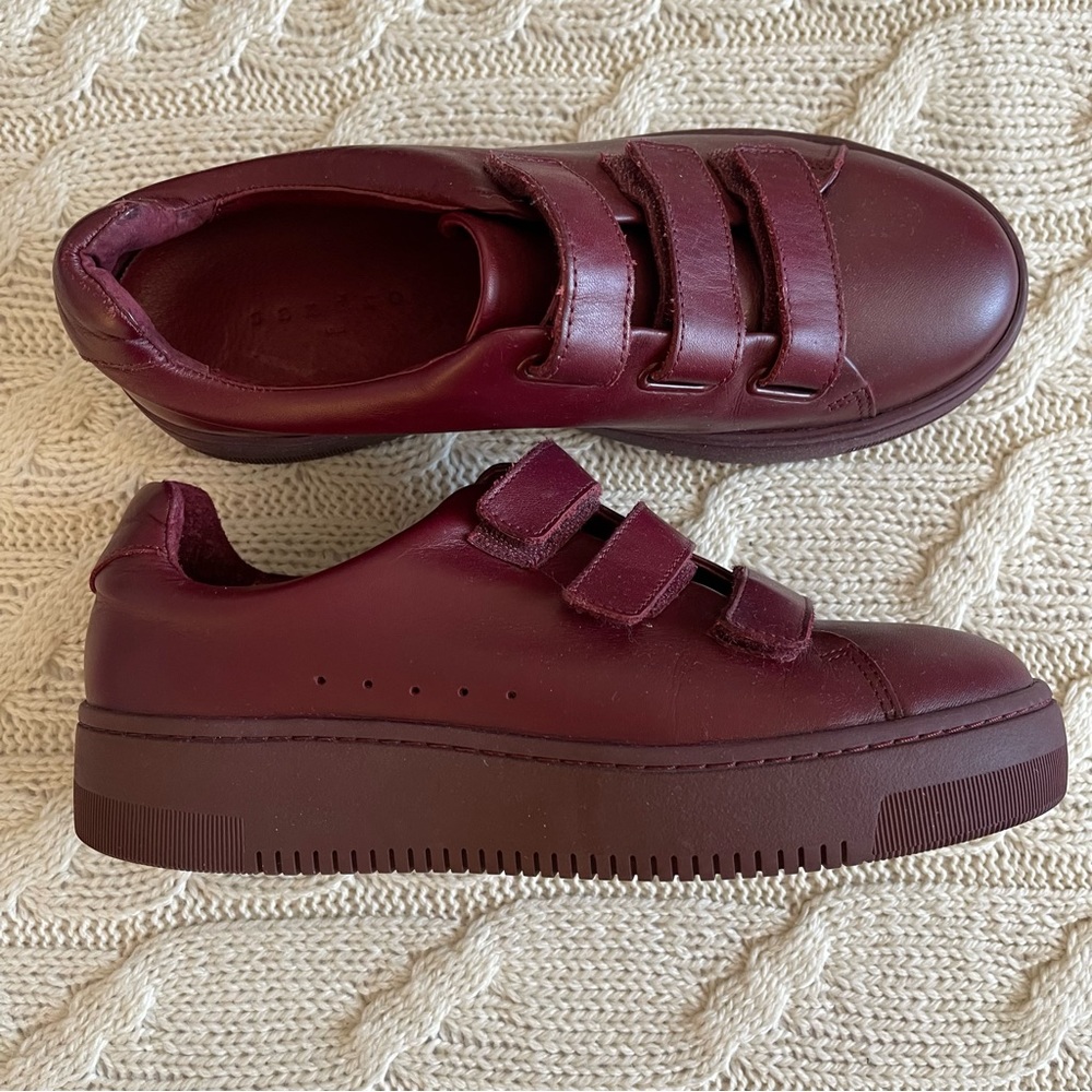 Sandro Accept Leather Trainers, EU 40